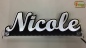 Preview: Ihr LED Wunschname "Nicole" Namensschild Leuchtschild Truckerschild