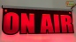 Preview: LED Hinweisschild schmal Gravur “On Air" Info-Schild Signalschild Werbeschild Leuchtschild