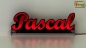 Preview: Ihr LED Wunschname "Pascal" Namensschild Leuchtschild Truckerschild