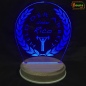 Preview: LED Pokal Auszeichnung Aufsteller Acrylglas Gravur "Held der Arbeit" individueller Name mobil Akku Batterie betrieben USB aufladbar