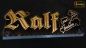 Preview: LED Mottoschild Gravur "Ralf aus Sachsen" als Konturschnitt Spaßschild Dekoschild Namensschild Truckerschild Leuchtschild