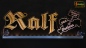 Preview: LED Mottoschild Gravur "Ralf aus Sachsen" als Konturschnitt Spaßschild Dekoschild Namensschild Truckerschild Leuchtschild