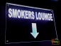 Preview: LED Hinweisschild "SMOKER LOUNGE" | Acrylglas Leuchtschild