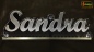 Preview: Ihr LED Wunschname "Sandra" Namensschild Leuchtschild Truckerschild