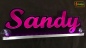 Mobile Preview: Ihr LED Wunschname "Sandy" Namensschild Leuchtschild Truckerschild