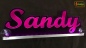 Preview: Ihr LED Wunschname "Sandy" Namensschild Leuchtschild Truckerschild