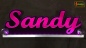 Preview: Ihr LED Wunschname "Sandy" Namensschild Leuchtschild Truckerschild