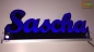 Preview: Ihr LED Wunschname "Sascha" Namensschild Leuchtschild Truckerschild