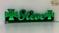 Preview: LED Namensschild Symbolik Eisernes Kreuz Gravur "Steve" oder Wunschname als Konturschnitt - Truckerschild Neonschild Leuchtschild