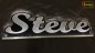 Preview: Ihr LED Wunschname "Steve" Namensschild Leuchtschild Truckerschild als Konturschnitt