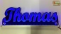 Preview: Ihr LED Wunschname "Thomas" Namensschild Leuchtschild Truckerschild