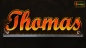 Preview: Ihr LED Wunschname "Thomas" Namensschild Leuchtschild Truckerschild