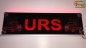 Preview: LED Namensschild Detailzeichnung Amitruck Gravur "URS" oder Wunschname in Großbuchstaben auf Rechteckplatte - Truckerschild Neonschild Leuchtschild