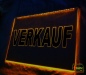 Preview: LED Hinweisschild Gravur " VERKAUF " Info-Schild Signalschild Werbeschild Leuchtschild