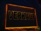 Preview: LED Hinweisschild Gravur " VERKAUF " Info-Schild Signalschild Werbeschild Leuchtschild