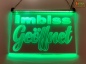 Preview: LED Hinweisschild "Imbiss Geöffnet" | Acrylglas Leuchtschild
