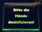 Preview: Bitte die Hände desinfizieren! Coronavirus