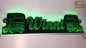 Preview: LED Namensschild Detailzeichnung Zugmaschine Gravur "Winni" oder Wunschname als Konturschnitt - Truckerschild Neonschild Leuchtschild