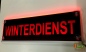 Preview: LED Leuchtschild  " Winterdienst " -  Warnschild, Einsatzschild, Gravur