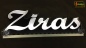 Mobile Preview: Ihr LED Wunschname "Ziras" Namensschild Leuchtschild Truckerschild als Konturschnitt