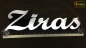 Preview: Ihr LED Wunschname "Ziras" Namensschild Leuchtschild Truckerschild als Konturschnitt