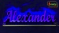 Preview: Ihr LED Wunschname "Alexander" Namensschild Leuchtschild Truckerschild