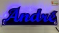 Preview: Ihr LED Wunschname "André" Namensschild Leuchtschild Truckerschild