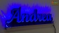 Preview: Ihr LED Wunschname "Andrea" Namensschild Leuchtschild Truckerschild