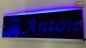 Preview: LED Namensschild Detailzeichnung Zugmaschine Gravur "Anton" oder Wunschname auf Rechteckplatte - Truckerschild Neonschild Leuchtschild