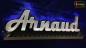 Preview: Ihr LED Wunschname "Arnaud" Namensschild Leuchtschild Truckerschild