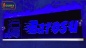 Preview: LED Namensschild Detailzeichnung Zugmaschine Gravur "Barosu" oder Wunschname auf Rechteckplatte - Truckerschild Neonschild Leuchtschild