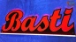 Mobile Preview: Ihr LED Wunschname "Basti" Namensschild Leuchtschild Truckerschild