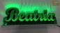 Preview: Ihr LED Wunschname "Beatrix" Namensschild Leuchtschild Truckerschild als Konturschnitt