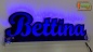 Preview: Ihr LED Wunschname "Bettina" Namensschild Leuchtschild Truckerschild