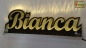 Preview: Ihr LED Wunschname "Bianca" Namensschild Leuchtschild Truckerschild