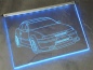 Preview: LED Fahrzeug-Gravur für "Opel Calibra Turbo 16V 4x4" Oldtimer Liebhaber Tuning Wanddekoration Leuchtschild