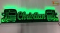 Preview: LED Namensschild Detailzeichnung Zugmaschine Gravur "Christian" oder Wunschname als Konturschnitt - Truckerschild Neonschild Leuchtschild