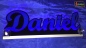 Preview: Ihr LED Wunschname "Daniel" Namensschild Leuchtschild Truckerschild