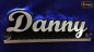 Preview: Ihr LED Wunschname "Danny" Namensschild Leuchtschild Truckerschild