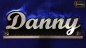 Preview: Ihr LED Wunschname "Danny" Namensschild Leuchtschild Truckerschild