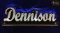 Preview: Ihr LED Wunschname "Dennison" Namensschild Leuchtschild Truckerschild