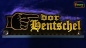 Preview: LED Mottoschild Gravur "Zeigefinger + Wunschname" als Konturschnitt Spaßschild Dekoschild Namensschild Truckerschild Leuchtschild
