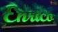 Preview: Ihr LED Wunschname "Enrico" Namensschild Leuchtschild Truckerschild