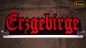 Preview: Ihr LED Wunschname "Erzgebirge" Altdeutsch Frakturschrift Namensschild Leuchtschild Truckerschild Konturschnitt