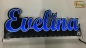 Preview: Ihr LED Wunschname "Evelina" Namensschild Leuchtschild Truckerschild