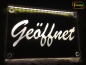 Preview: LED Hinweisschild "Geöffnet" | Acrylglas Leuchtschild