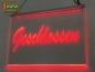 Preview: LED Hinweisschild Gravur “Geschlossen" Info-Schild Signalschild Werbeschild Leuchtschild