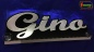 Preview: Ihr LED Wunschname "Gino" Namensschild Leuchtschild Truckerschild