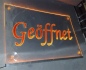Preview: LED Hinweisschild "Geöffnet" | Acrylglas Leuchtschild