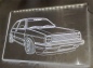 Preview: LED Fahrzeug-Gravur für "VW Golf 2 GTI GT CL" Oldtimer Liebhaber Tuning Wanddekoration Leuchtschild